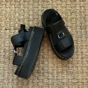 Dr. Martens Black Platform Sandals - barely worn